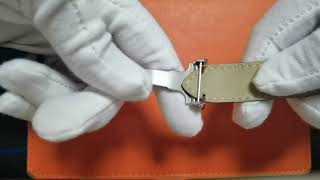 how to install Cartier quickswitch strap with buckle  DRWATCHSTRAP [upl. by Hen132]