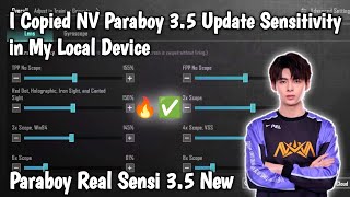 I Copied NV Paraboy 35 Update Sensitivity in My Local Device  Paraboy Real Sensi 35 New [upl. by Anastasia]