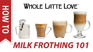 Milk Frothing for Beginners [upl. by Nolana]