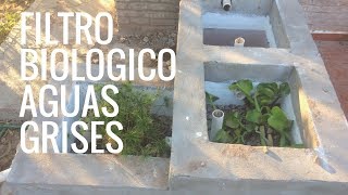 Filtro Biologico Para Aguas Grises Huerto en casaManos de tierra [upl. by Tillio]