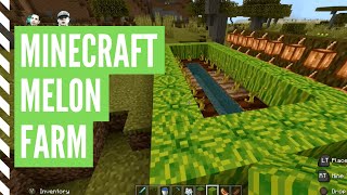 How To Grow MELONS In Minecraft Minecraft Melon Farm [upl. by Eladnar467]