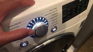 LG Front Loading Washer Machine and Dryer  Extra Rinse Option [upl. by Peoples]