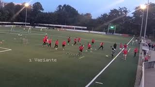 Fussballtraining Warm up in 3 Varianten  Passen  Koordinationsleiter  Hürden [upl. by Elockin]