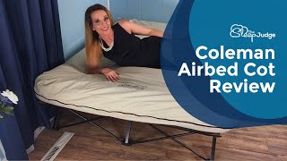 Coleman Airbed Cot Review [upl. by Ardnasirk528]