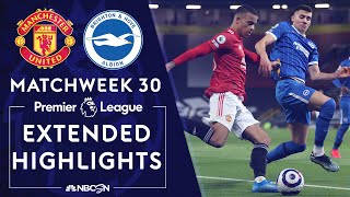 Manchester United v Brighton  PREMIER LEAGUE HIGHLIGHTS  442021  NBC Sports [upl. by Kobe522]