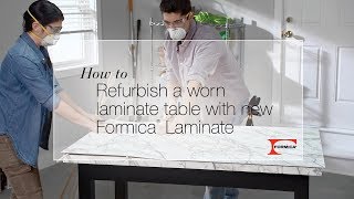 DIY with Formica Group How to Refurbish a Worn Laminate Table [upl. by Rosabella]