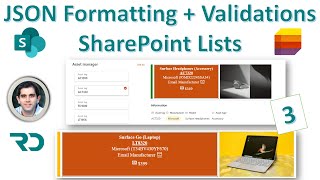 SharePoint List JSON Form Formatting amp Validations 3 [upl. by Saref815]