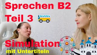 MÜNDLICHE PRÜFUNG TELC DEUTSCH B2 B2 Sprechen Teil 3 gemeinsam etwas planen Problemlösung [upl. by Schach981]