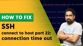 fix ssh  connect to host port 22 connection time out [upl. by Oninotna]