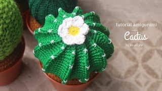 tutorial amigurumi cactus  1  misyelshin crochet [upl. by Alakam]