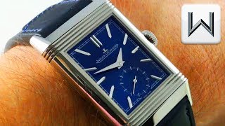 2018 Jaeger LeCoultre Reverso Tribute Small Seconds BLUE DIAL Q3978480 Luxury Watch Review [upl. by Elaweda]