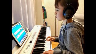 Piano progress with Simply Piano in 22 month kid started at age 5 selflearning [upl. by Mulford]