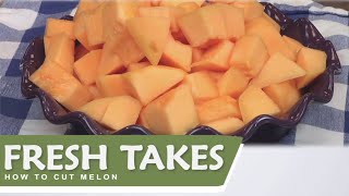 How to Cut a Melon Fast and Easy Cutting Tricks Fresh Takes [upl. by Luehrmann148]