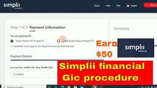 Simplii financial GIC procedure to open account and fill the form [upl. by Mahan]