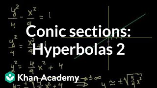 Conic sections Hyperbolas 2  Conic sections  Algebra II  Khan Academy [upl. by Knudson]