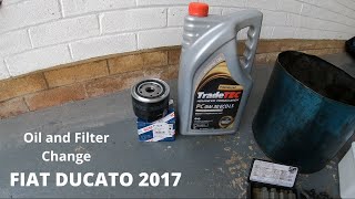 Fiat Ducato 2017Oil amp Filter ChangeIH Motorhome [upl. by Nicolina318]