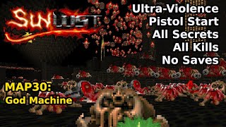 Doom II Sunlust  MAP30 God Machine UltraViolence 100 [upl. by Barrie]