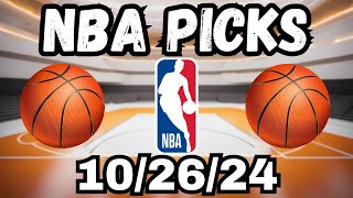 NBA Picks and Predictions Today 102624 [upl. by Martelle736]