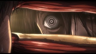 Attack on Titan Season 2 Episode 11 Mikasa VS Reiner amp Ymir 1080p HD [upl. by Keir]