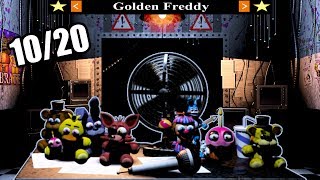 FNaF 2  1020 Golden Freddy Mode Completed  No Commentary  GG Games [upl. by Atazroglam17]