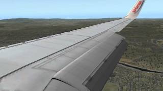 XPlane 10 HD 737800 landing in Frankfurt am Main [upl. by Kleinstein]