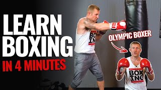 How to Box in 4 Minutes  Boxing Training for Beginners [upl. by Oelgnaed536]