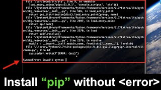 pip SyntaxError invalid syntax SOLVED  UPDATE Follow the latest steps in the description👇 [upl. by Rowland681]