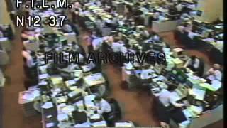 1987 Stock Market Crash stock footage  archival footage [upl. by Leban613]