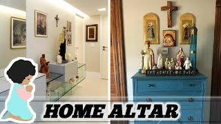 45 HOME ALTAR DESIGNS IDEAS Prayer Room Ideas Space Area for Altar Catholic [upl. by Thorma]