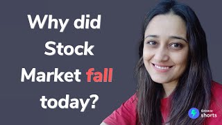 Why Stock Market Crashed today  Why did stock market fall today shorts [upl. by Enitsirt]