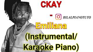 CKAY  EMILIANA InstrumentalKaraoke Piano [upl. by Asert]