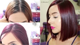 Como Pintarse el Pelo en Casa VIOLETA  Karomakeup [upl. by Repsag12]