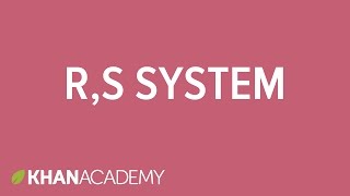 RS system  Stereochemistry  Organic chemistry  Khan Academy [upl. by Elvis]