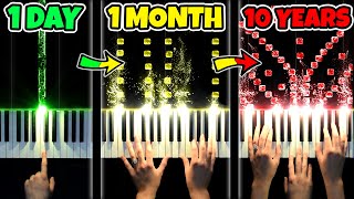 1 DAY vs 10 YEARS of PIANO [upl. by Edurtreg]