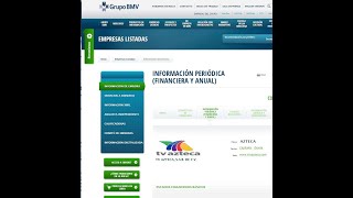 BMV Descargar Estados Financieros en formato editable [upl. by Omland]