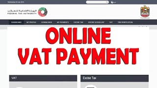 How to Pay VAT in FTA Portal Through Online  UAE [upl. by Henryson]