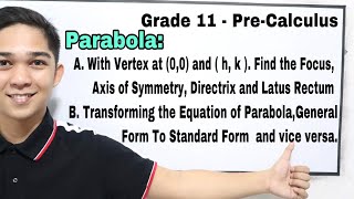 PreCalculus  Conic Section  Parabola [upl. by Danuloff]