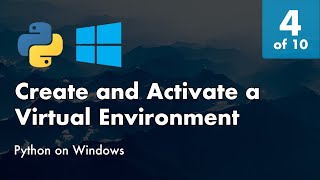 Install Python 38 on Windows 10  4 of 10  Create and Activate a Virtual Environment with Pipenv [upl. by Hooke]