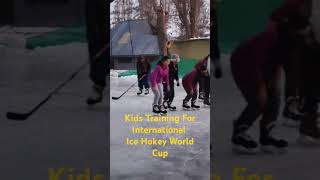 ICE Hockey Training snow kids sports [upl. by Ryter156]