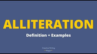 ALLITERATION  Definition  Examples ⛱️ [upl. by Susana]