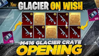 Glacier on Wish 🥶  M416 Glacier Crate Opening PUBGM [upl. by Nihhi140]