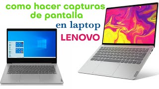 como hacer una captura de pantalla en laptop LENOVO 2021 FÁCIL [upl. by Duer679]