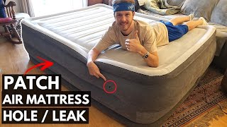 How To Find amp FIX Hole in Leaky Air Mattress Jonny DIY [upl. by Sirromed157]