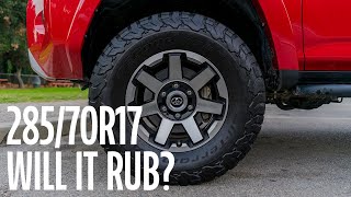 BFGoodrich KO2  28570R17  Will It Rub [upl. by Clim79]