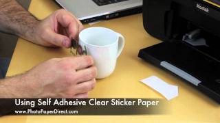 Using Self Adhesive Clear Sticker Paper [upl. by Imrots]