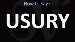 How to Pronounce Usury CORRECTLY [upl. by Ainafetse]