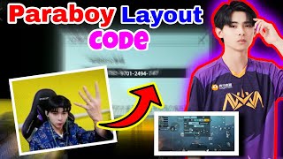 NV XQF Paraboy Latest Layout Code amp Sensitivity no code • Global Pubg Mobile [upl. by Amabil340]