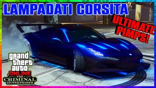 Most Awesome and beautiful Hyper Car LAMPADATI CORSITA Customization  GTA 5 ONLINE [upl. by Bird478]