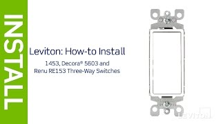 How to wire a 3Way Light Switch  Leviton [upl. by Killoran]