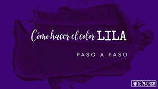 Cómo hacer el color lila [upl. by Suhploda]